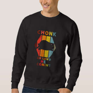 Sweatshirt Chonk Chat Scale Meme Retro Style Vintage Chats Me