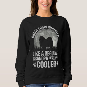 Sweatshirt Chow Chow Grand-pa Lune Vintage Fête des pères chi