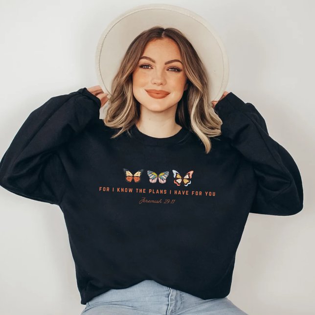 Sweatshirt Chrétien papillon (Créateur téléchargé)