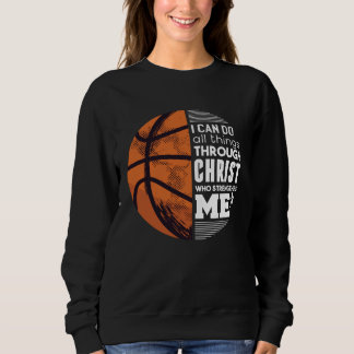 Sweatshirt Christ basket-ball chrétien