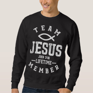 Sweatshirt Christian Gift Team Jésus Dieu religieux