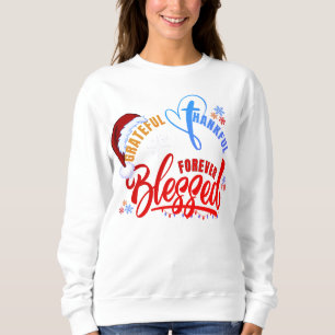 Sweatshirt Christian GRATEFUL MERCI NOËL BÉNÉFICIÉ