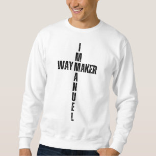 Sweatshirt Christian IMMANUEL FABRICANT DE VOIE Jésus Noël