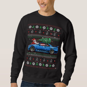 Sweatshirt Christmas Ugly Nissan Skyline R34 ! Cadeau de type