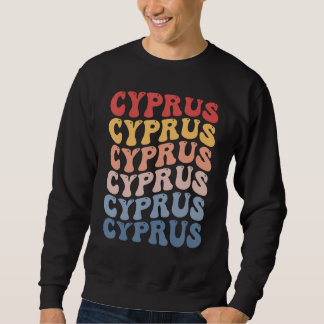 Sweatshirt Chypre Groovy Rétro Chypriote