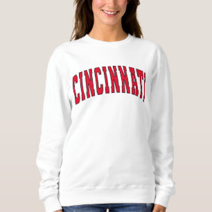 Sweatshirt Cincinnati Ohio Vintage Varsity College Style Swea