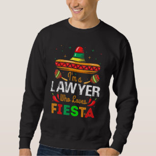 Sweatshirt Cinco De Mayo Je suis un avocat qui aime Fiesta