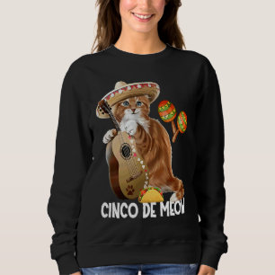 Sweatshirt Cinco De Meow Costume de chat Cinco De Mayo
