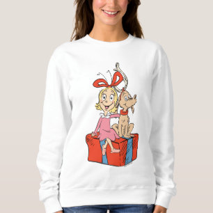 Sweatshirt Cindy Lou Who et Max sur un Cadeau