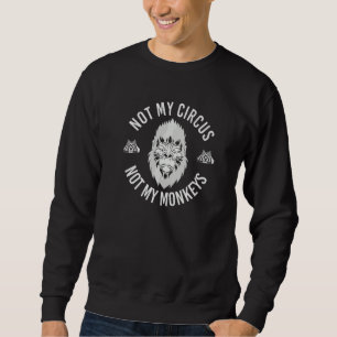 Sweatshirt Cirque Zoo Animal Singe Singe