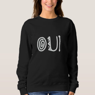 Sweatshirt Citation À Mot Simple Qui Dit Oui Cute Crazy Polic