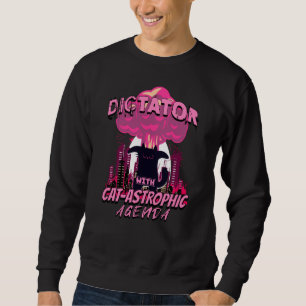 Sweatshirt Citation Catastrophique Funny Angry Cat