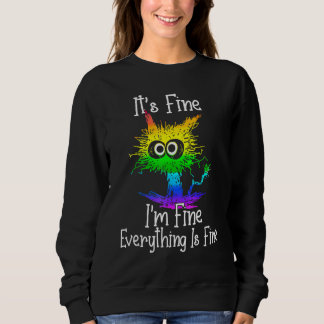 Sweatshirt Citation de Black Cat C'est bon Je vais bien Tout