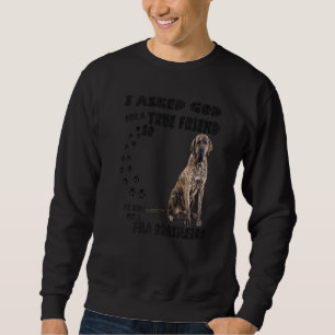 Sweatshirt Citation de Fila Brasileiro Maman Papa Impression