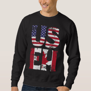 Sweatshirt Citation de mème drôle américaine EH American Cana