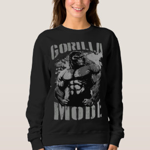 Sweatshirt Citation de motivation en mode gorille Salle de sp