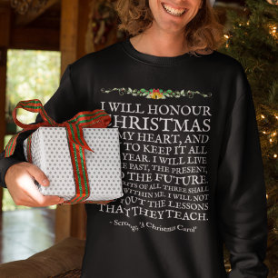 Sweatshirt Citation de Noël Carol Scrooge Charles Dickens T-