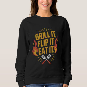 Sweatshirt Citation de papa fumant de la viande Fumeur de via