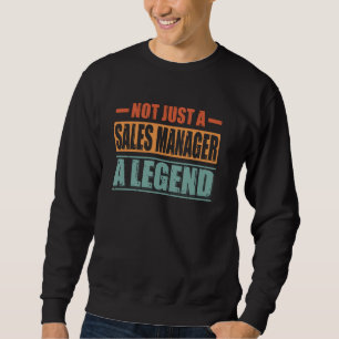Sweatshirt Citation de profession Responsable des ventes Rétr