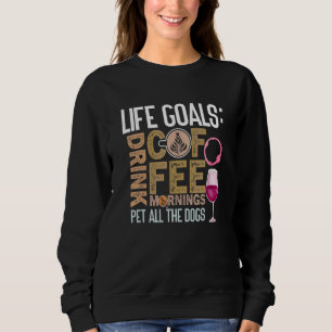 Sweatshirt Citation de vin de café Barista Cool Coffee Wine 4