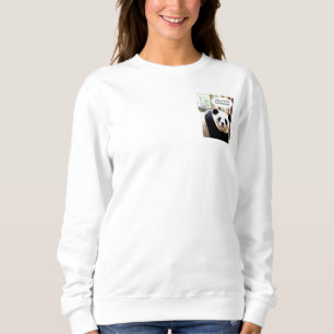 Sweatshirt Citation du hameau à deux côtés pour femmes Panda