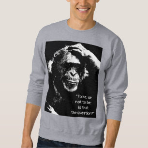 Sweatshirt Citation Être ou ne pas être Hommes moderne Elegan