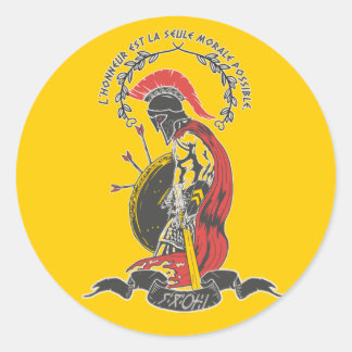 Sweatshirt Citation Jugurtha Classic Round Sticker