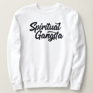 Sweatshirt Citation spirituelle Gangsta Funny Yoga