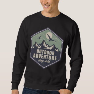 Sweatshirt Citations drôles de camping d'aventure en plein ai