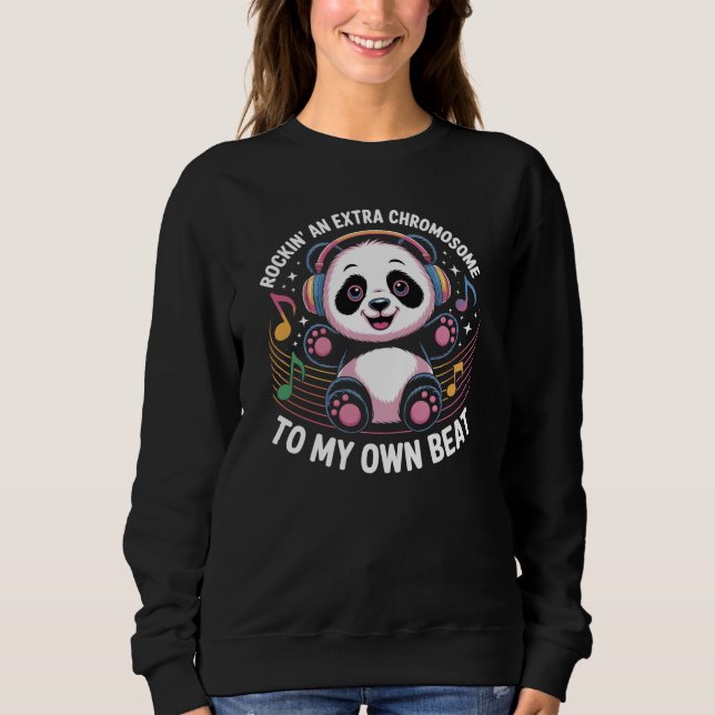 Sweatshirt Citations drôles de Panda Mignon (Devant)