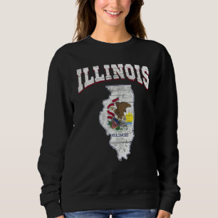 Sweatshirt Citoyen américain fier drapeau de l'État d'Amériqu