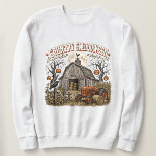 Sweatshirt Citrouille d'Halloween de la grange de tracteur ag