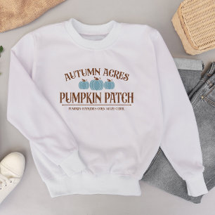 Sweatshirt Citrouille Patch Automne Thème