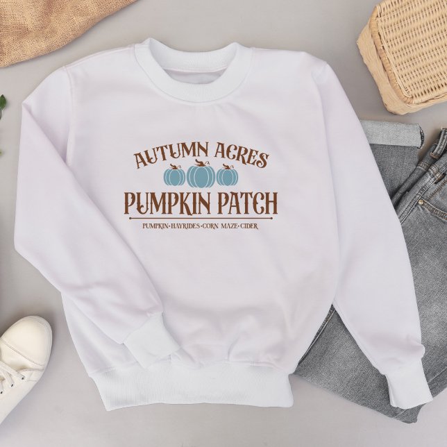 Sweatshirt Citrouille Patch Automne Thème (Créateur téléchargé)