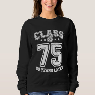 Sweatshirt Classe 75 50e élèves du secondaire 50 ans 2025 Col