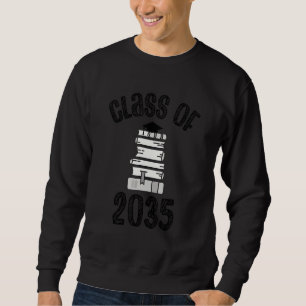 Sweatshirt Classe De 2035 Augmenter Avec Moi Graduation D'Étu