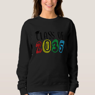 Sweatshirt Classe De 2035 Augmenter Avec Moi Graduation Premi