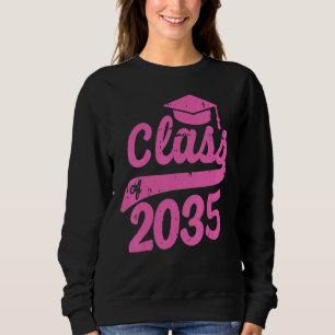 Sweatshirt Classe De 2035 Augmenter Avec Moi Graduation Premi