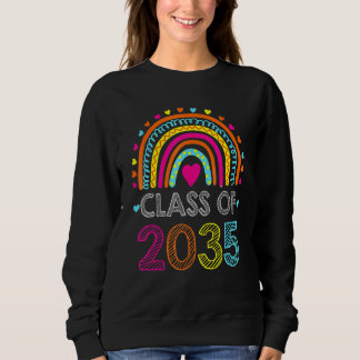 Sweatshirt Classe De 2035 Croissance Avec Moi Couleur Arc-En-
