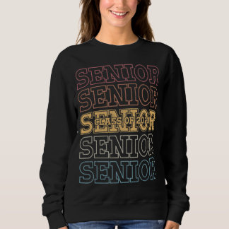 Sweatshirt Classe supérieure de 2023 Cool à thème de l'école 