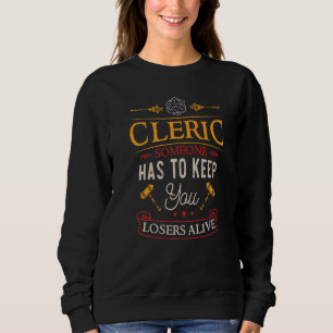 Sweatshirt Clerc - Donjons, RPG - Dragons Gaming Premium