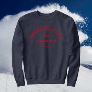 Sweatshirt Club Après-Ski Crest de la station de ski Winter R
