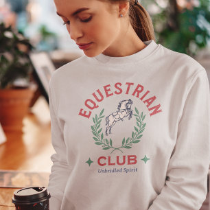 Sweatshirt Club équestre Rétro Cheval esthétique Vintage