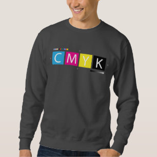Sweatshirt CMYK pré-compriment des couleurs