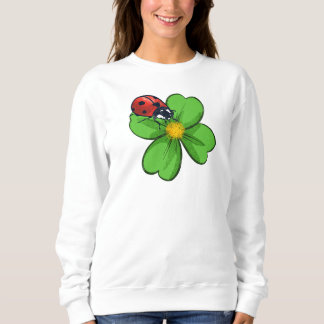 Sweatshirt Coccinelles et feuilles vertes Illustration de la 