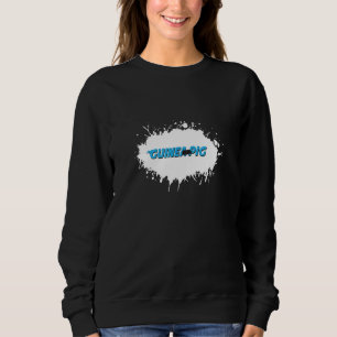Sweatshirt Cochon d'Inde Animal Plaisir Éclaboussure