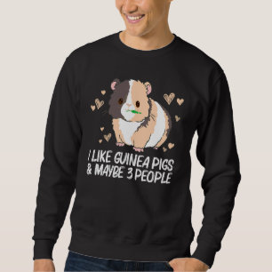 Sweatshirt Cochon d'Inde Cool Pour Hommes Femmes Wheek Fluffy