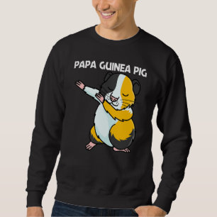 Sweatshirt Cochon d'Inde mignon pour homme Papa Animal de com