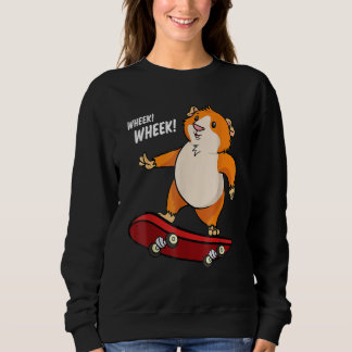 Sweatshirt Cochon d'Inde Wheek Wheek Skateboard Skateboardeur