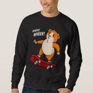 Sweatshirt Cochon d'Inde Wheek Wheek Skateboard Skateboardeur